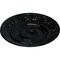 Ekena Millwork Biddix Ceiling Medallion (Fits Canopies up to 7 1/2"), Hand-Painted Black Pearl, 20 7/8"OD x 1 1/4"P CM20BXBPS - alternate 5